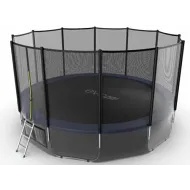 Батут с внешней сеткой и лестницей EVO JUMP External 16ft (Blue) + нижняя сеть