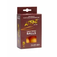 Мячи для настольного тенниса Atemi 1* оранж., 6 шт.